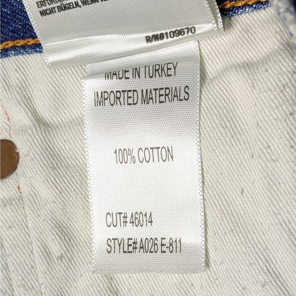 Agolde Parker Shorts 25 Medium Blue 100% Cotton Distressed High Rise - Picture 3 of 8